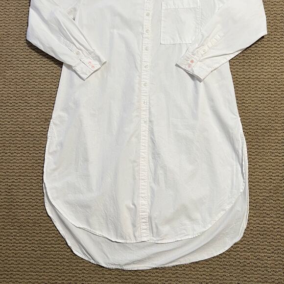 Maeve‎ X Anthropologie Women's White Button Long Sleeve Shirt Dress Size Small - Picture 7 of 12